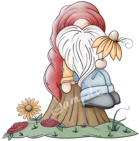 Spring Gnome PNG Clipart Commercial Use Instant Digital - Etsy | Clip art, Cute drawings ...