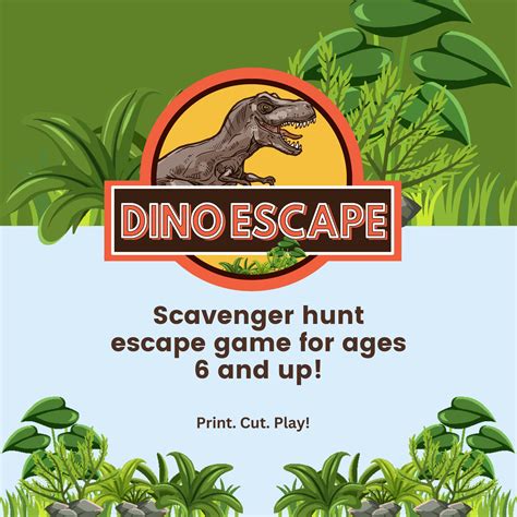 Dinosaur Escape Room - Happy Day Printables