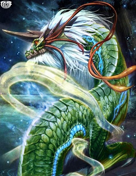 Artist: Unknown - Title: Unknown - Card: Legendary Jiaolong (Bravewater) | Monster artwork ...