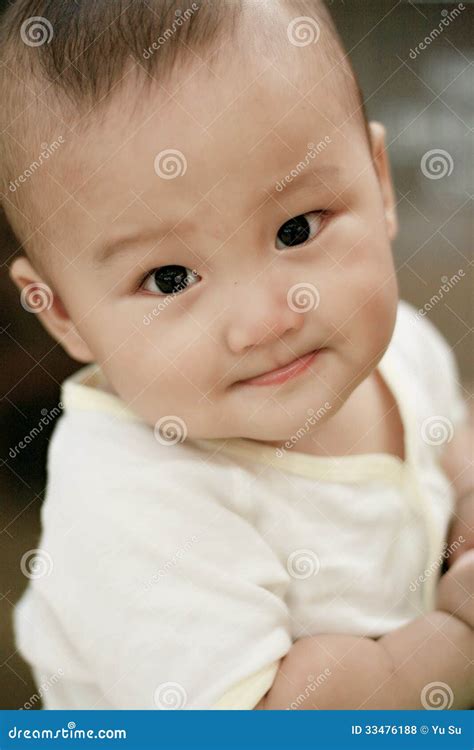 Chinese cute baby boy stock photo. Image of face, cute - 33476188