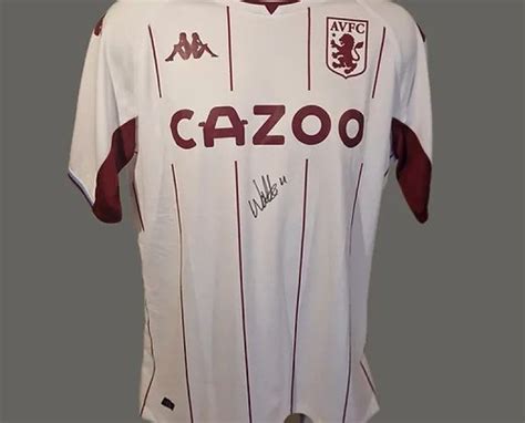 Ollie Watkins' Aston Villa 2021/22 Signed Official Away Shirt - CharityStars