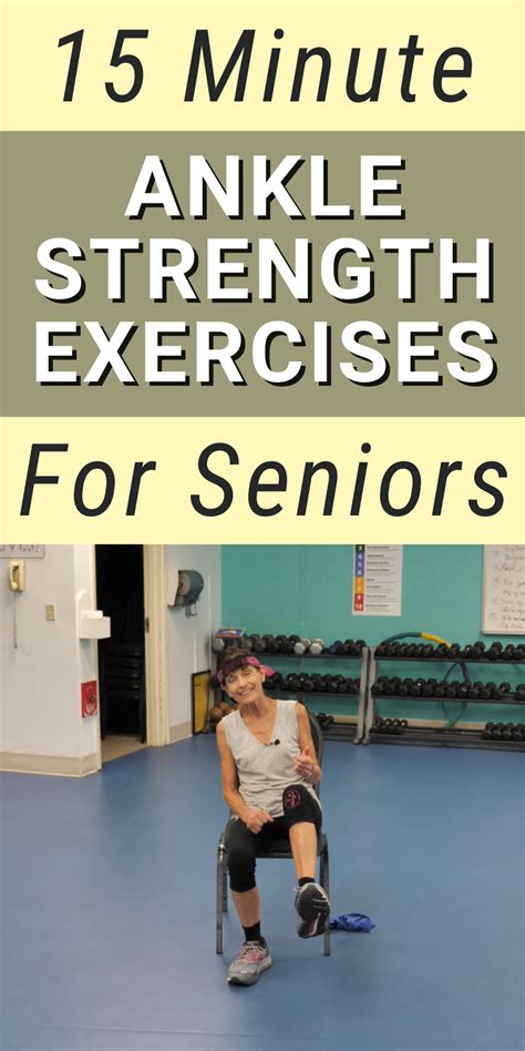 Ankle Strengthening Exercises For Seniors - Fitness With Cindy