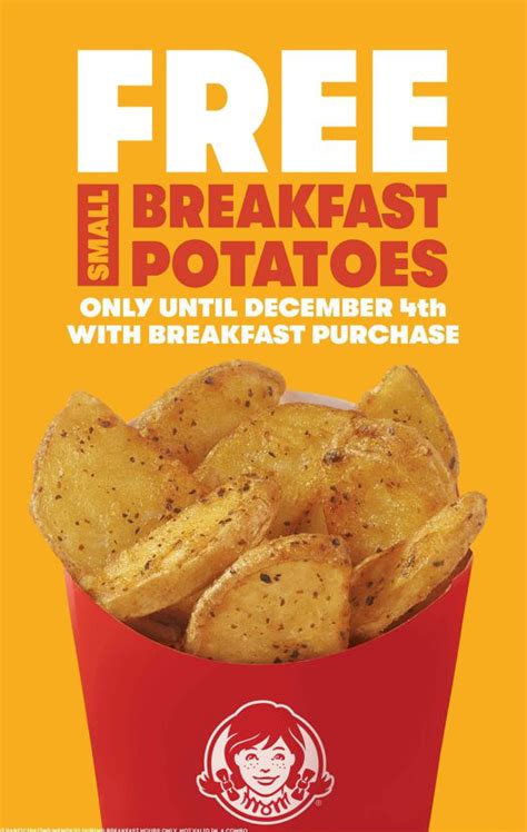 Wendy's Canada: Free Breakfast Potatoes with Breakfast Purchase - Hot Canada Deals Hot Canada Deals