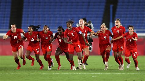 Canada wins landmark women's soccer gold medal on penalty kicks | NBC Olympics