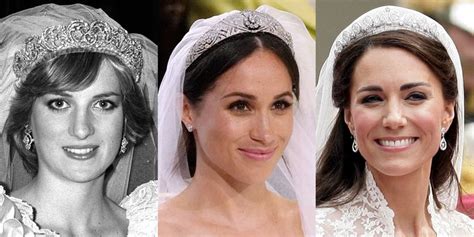 How Meghan Markle's Wedding Tiara Compares to Princess Diana's and Kate Middleton's Tiaras