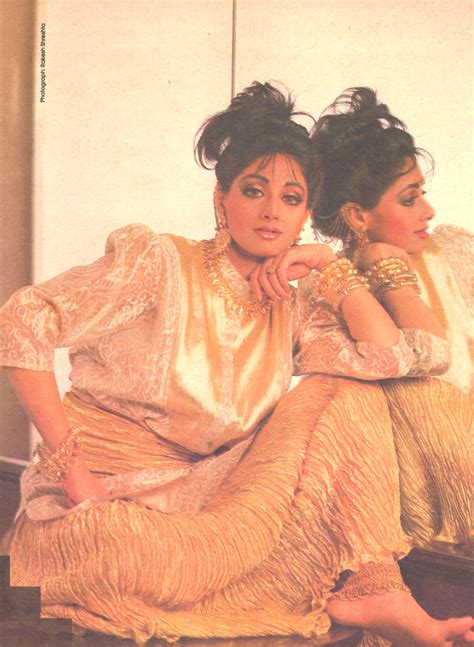 Sridevi: Sridevi in the 1980s: Gloss, glamour and gold: 80s fashion and makeup