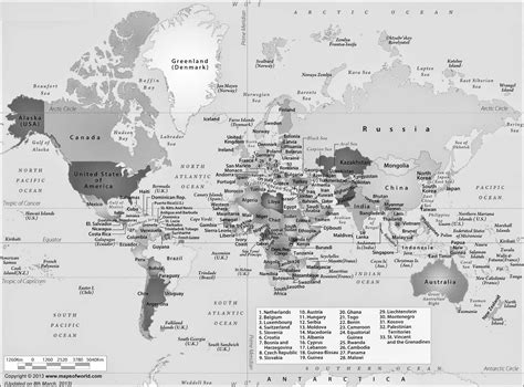 Peta Dunia Lengkap dengan Daftar Negara - Berita Terliput