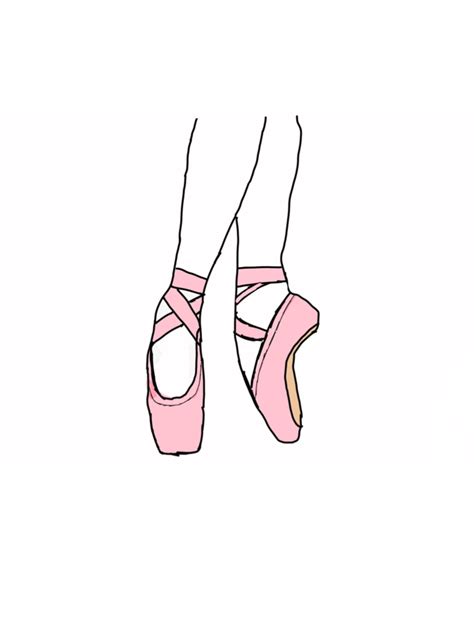 Pointe Shoes Drawing