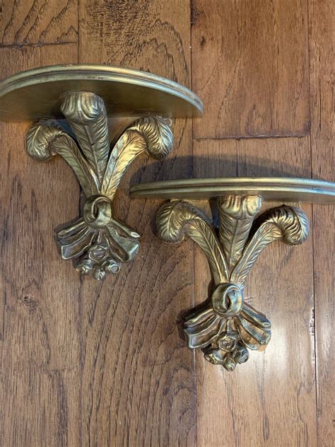 Old Florentine Gold Wall Shelves Vintage Wooden Ornate Wall | Etsy ...