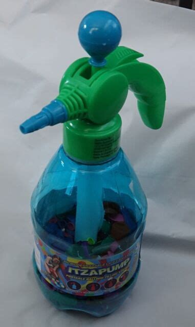 Itza Pump Water Balloon Filling Station & 300 Biodegradable Water balloons-blue | eBay