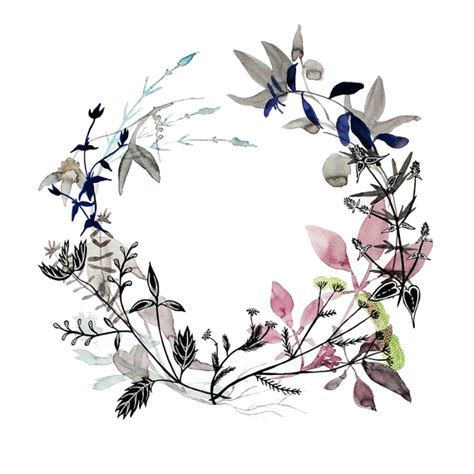 Round Flower Wreath PNG Picture - PNG All