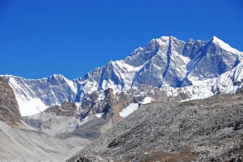 11 03 Nuptse South Face, Everest, Lhotse South Face, Lhotse, Lhotse Middle, Lhotse Shar From ...