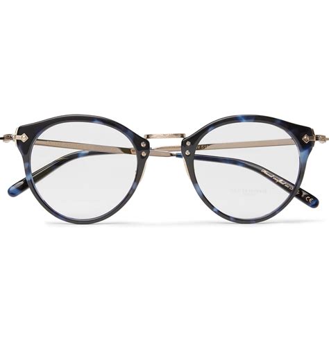 Oliver Peoples Op-505 Round-frame Tortoiseshell Acetate And Gold-tone ...