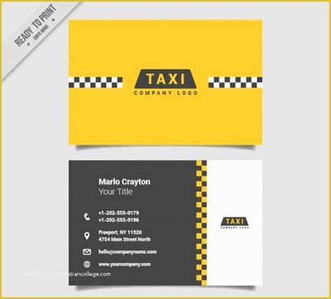 56 Taxi Business Cards Templates Free Download | Heritagechristiancollege