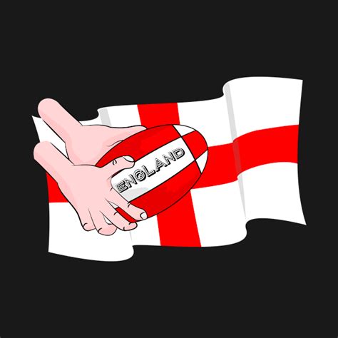 England Rugby Flag - White Flag - T-Shirt | TeePublic