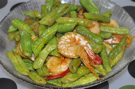 Mai Sepinggan: KACANG PANJANG GORENG UDANG