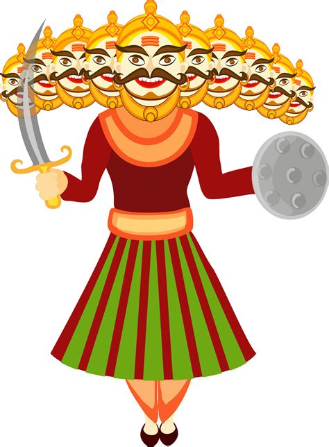 Dussehra concept with laughing Ravana. 24863875 Vector Art at Vecteezy