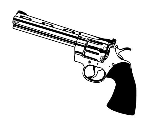 Revolver Gun PNG Transparent SVG Vector | OnlyGFX.com