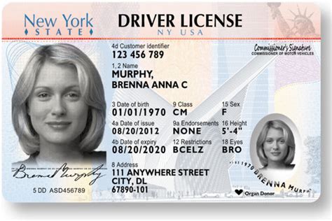 New York State Driver’s License – New Black & White Look