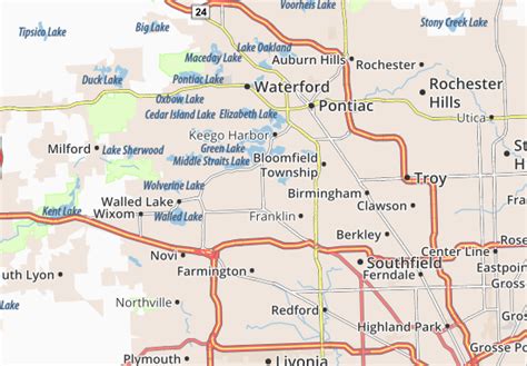 MICHELIN West Bloomfield Township map - ViaMichelin