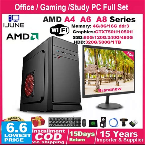 Desktop Computer Set Gaming Desktop Computer Set PC Full Set PC Set ...