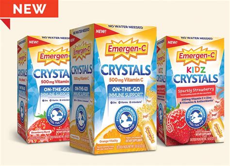 Strawberry Burst Crystals for Immune Support | Emergen-C