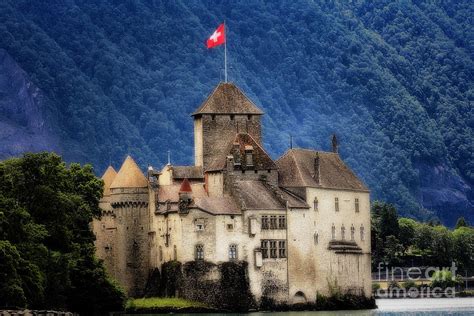 Castle on Lake Geneva Photograph by George Oze - Fine Art America