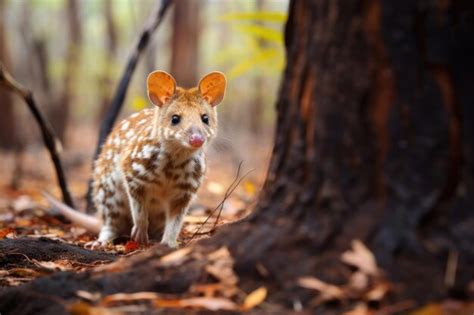 Premium Photo | A quoll in the natural habitat