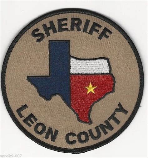 Leon county Sheriff TX | Texas police, Police patches, Leon county