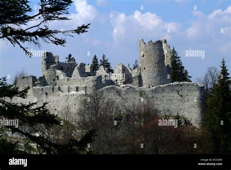 Castle Ruin, Eisenberg, Germany Stock Photo - Alamy