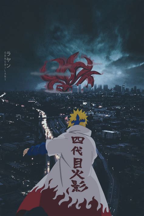 Minato vs Kurama wallpaper ( Naruto ) | Naruto minato, Manga naruto ...