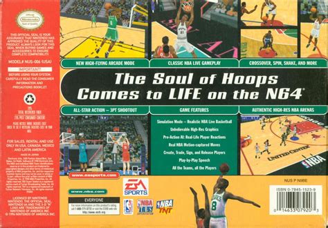 NBA Live 99 (1998) Nintendo 64 box cover art - MobyGames