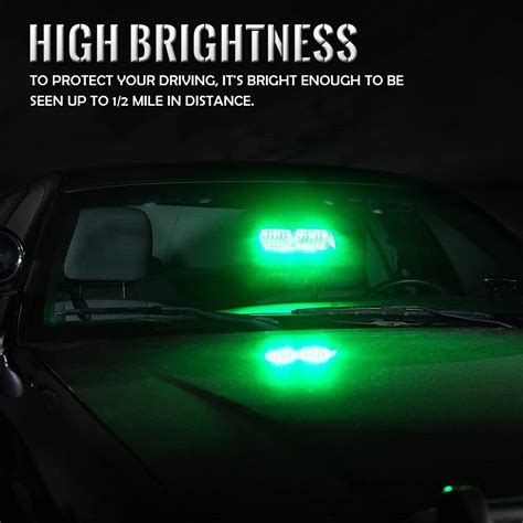 GREEN Emergency Hazard Warning Strobe Lights – Langlois Sound Performance Automotive Accessories