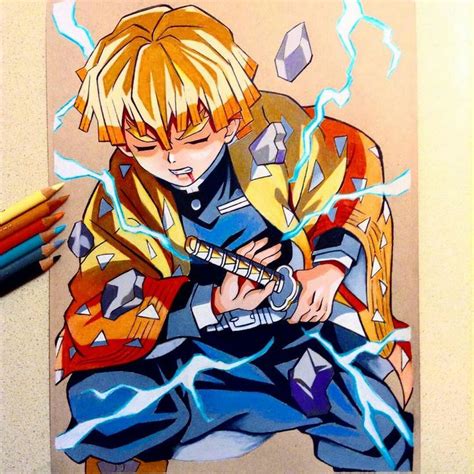 Zenitsu Agatsuma | Desenhos de anime, Desenho de anime, Personagens de anime