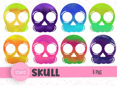 Halloween Skull Clipart Set Graphic by StardDesign · Creative Fabrica