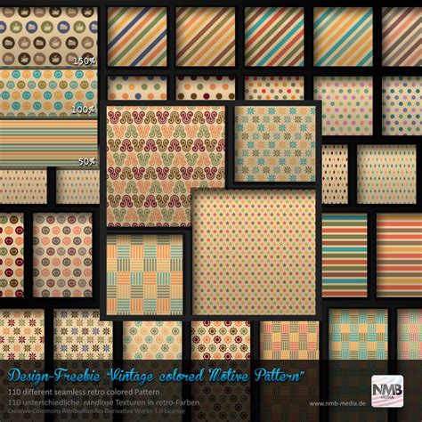 110 PS CS+ Vintage Colored Motive Pattern by Hexe78 on DeviantArt