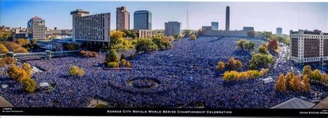 Kansas City Royals World Series Championship Celebration Framed Poster