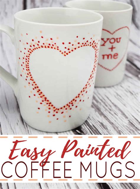 Easy DIY Painted Coffee Mugs (Dishwasher Safe Too!)