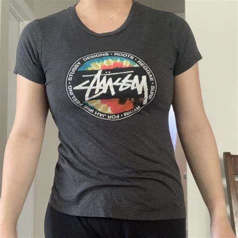 Stüssy Women's multi T-shirt | Depop