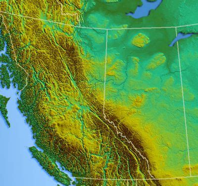 Topographic Map Of Bc Canada