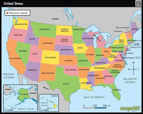 United States Map For Kids