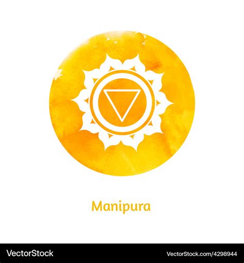 Manipura chakra Royalty Free Vector Image - VectorStock