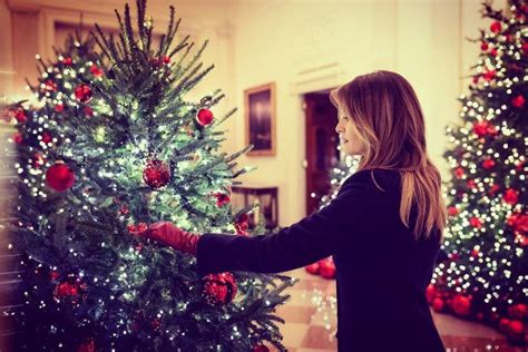 Twitterati Compares Melania Trump’s Red Christmas Trees to 'Handmaid's ...