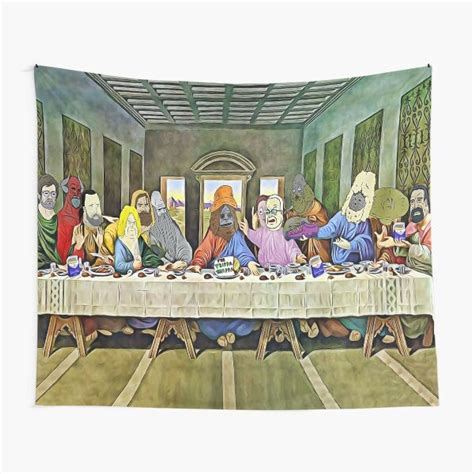 Last Supper of Browntown 2 Mike Nolan Big Lez Show Tapestry sold by ...