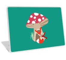 "Mother and Baby Red Fox Under Mushroom" by peacockcards | Redbubble
