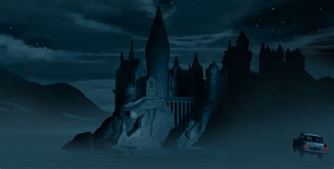 The castle at night - Pottermore