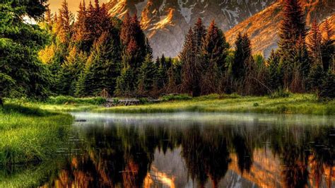 🔥 Download Reflected Mountain Scene Best Nature Wallpaper by @dianeh | Nature Scenes Wallpapers ...