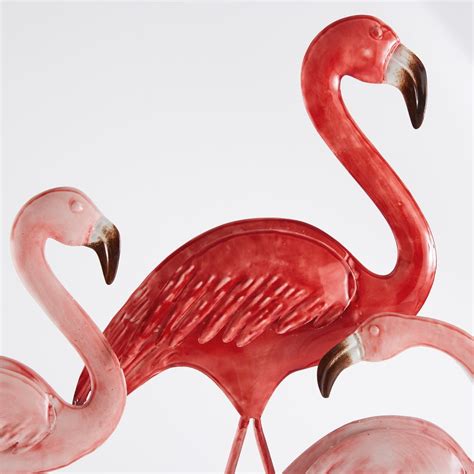 Metal Pink Flamingo Wall Art 103x67 Tropicool | Maisons du Monde