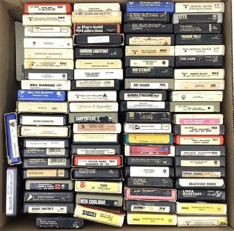 Lot - (75+) Vintage Eight Track Tapes, Barbra