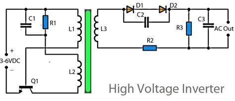 High voltage inverter circuit diagram - Electronic Circuit